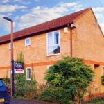 House for rent in Milton Keynes with Lanes signage outside