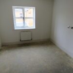 Empty bedroom in rental property