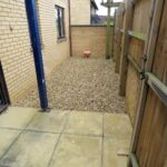 Back garden of one bedroom apartment in Walnut Tree