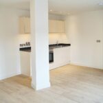 Open plan kitchen diner in one bedroom flat to rent near Milton Keynes